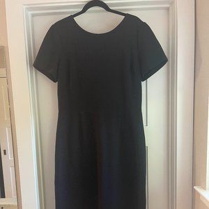 Boden black knit sheath dress